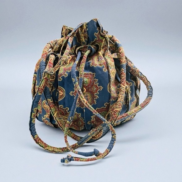 April Cornell Vintage Boho Paisley Drawstring Shoulder Bag main image 8